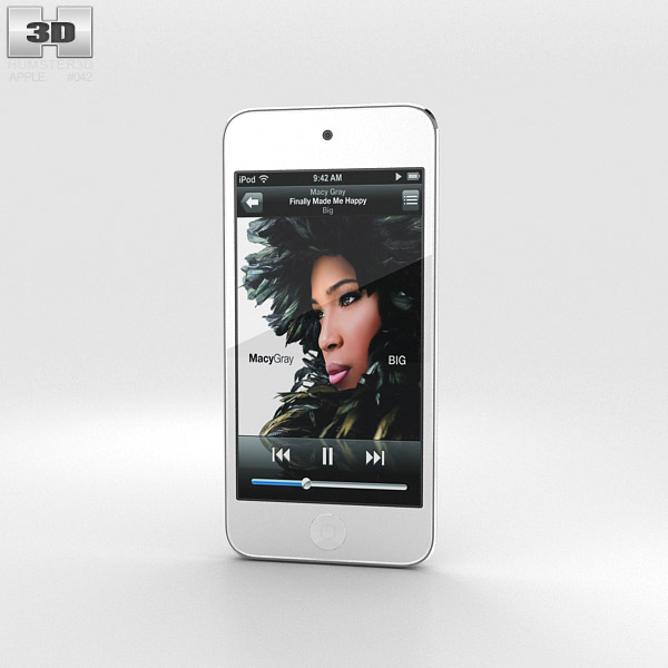 Apple iPod Touch Silver Modello 3D