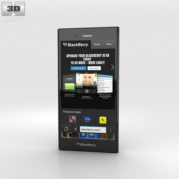 BlackBerry Z3 Black 3D model
