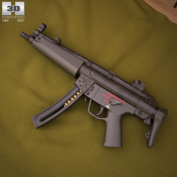 HK MP5冲锋枪 3D模型