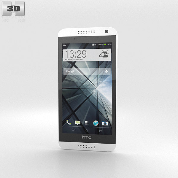 HTC Desire 610 White 3D model