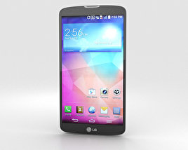 LG G Pro 2 Silver Modèle 3D