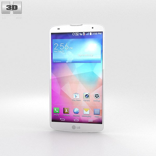 LG G Pro 2 White 3D model