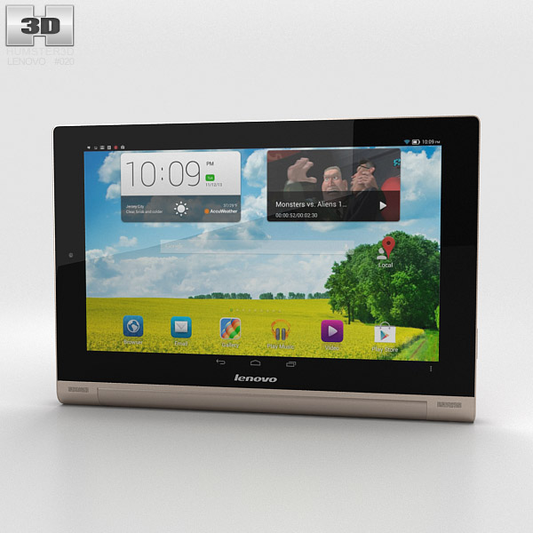Lenovo Yoga Tablet 10 HD+ Champagne Gold 3D модель