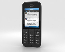 Nokia 220 Black 3D 모델 
