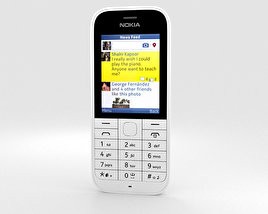 Nokia 220 Bianco Modello 3D
