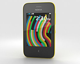 Nokia Asha 230 Yellow 3D model