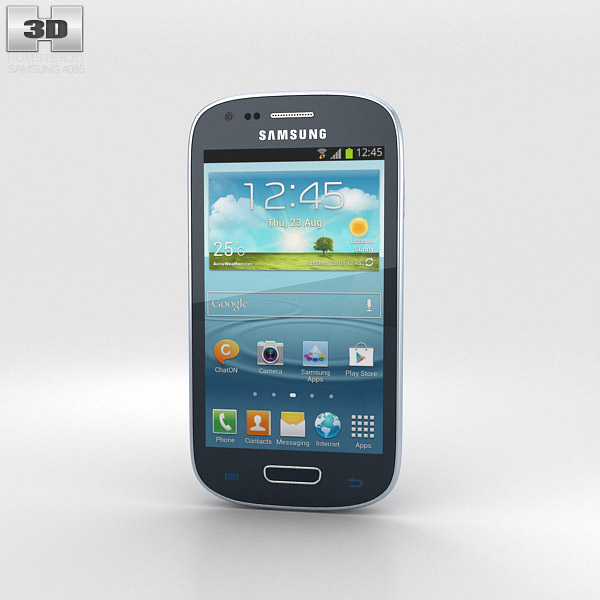 Samsung Galaxy S III Mini Blue 3D 모델 