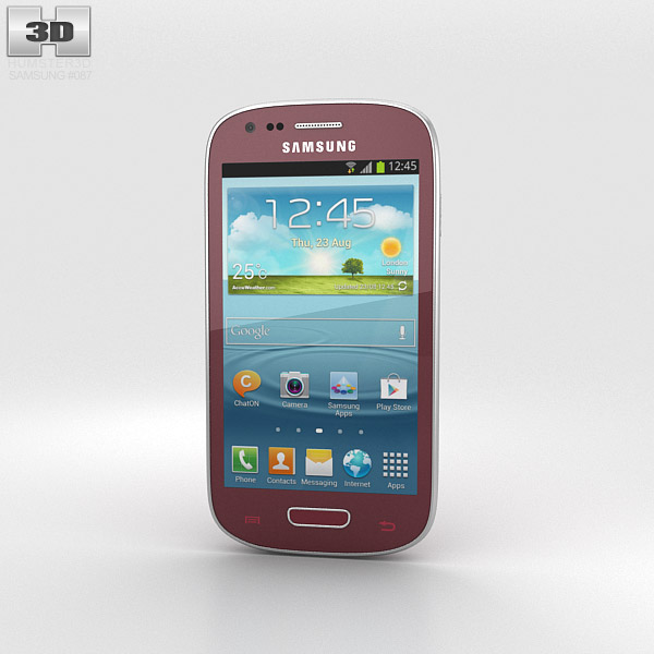 Samsung Galaxy S III Mini Garnet Red Modèle 3D
