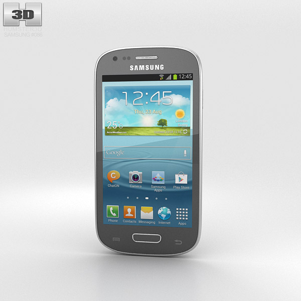 Samsung Galaxy S III Mini Titan Gray 3D模型
