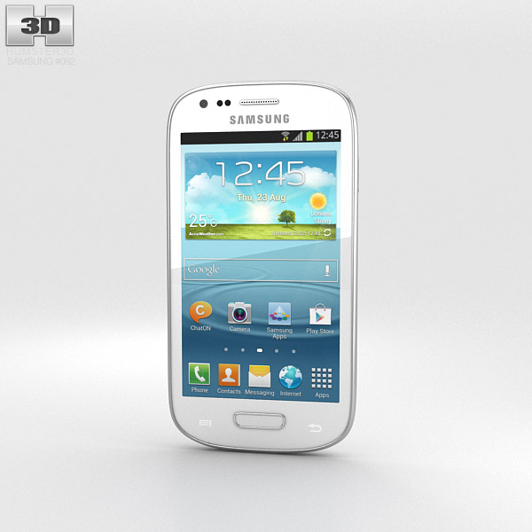 Samsung I8200 Galaxy S III Mini VE Blanc Modèle 3D