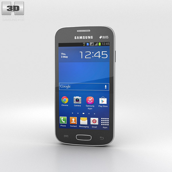 Samsung Galaxy Star Pro 黒 3Dモデル