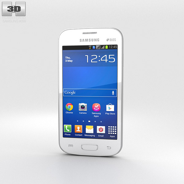 Samsung Galaxy Star Pro 白色的 3D模型