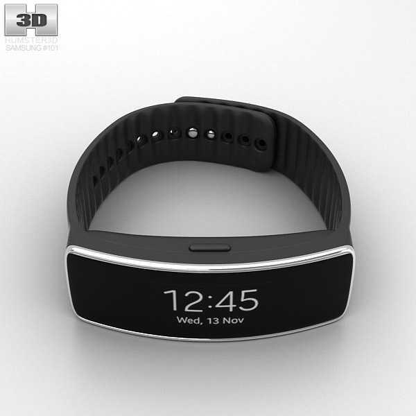 Samsung Gear Fit Black 3d model
