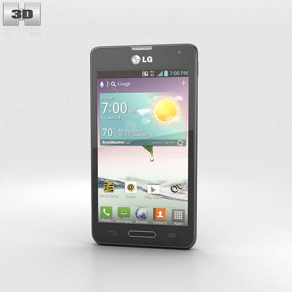 LG Optimus F3 Titanium 3D model