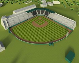Little League Volunteer Baseball stadium 3D model