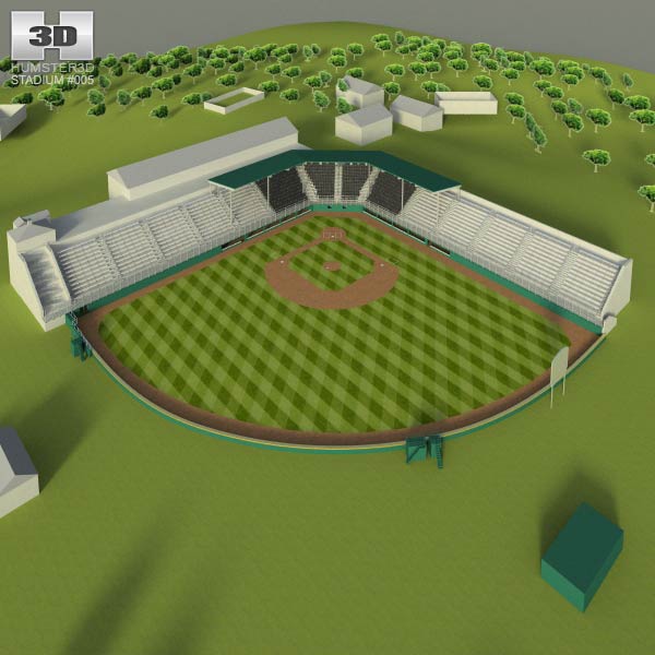 Little League Volunteer Baseball stadium 3D model