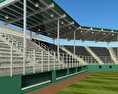 Little League Volunteer Бейсбольний стадіон 3D модель