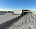Little League Volunteer Бейсбольный стадион 3D модель