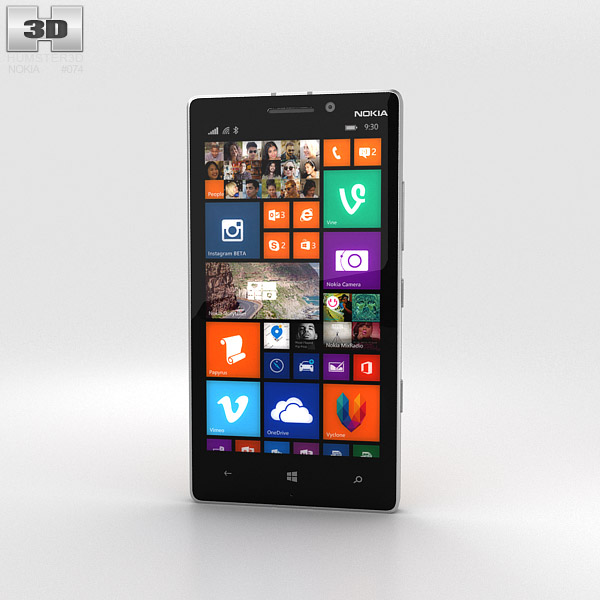 Nokia Lumia 930 Bright Orange 3D model