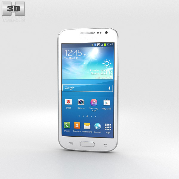 Samsung Galaxy S3 Slim 白い 3Dモデル
