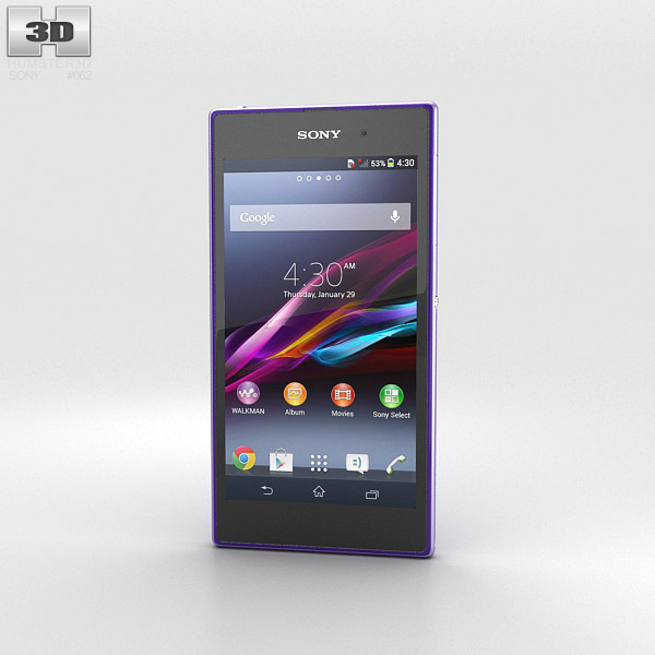 Sony Xperia Z1 Purple 3D model