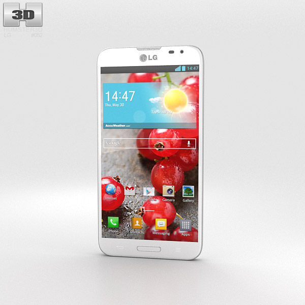 LG Optimus G Pro Weiß 3D-Modell
