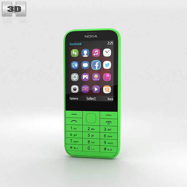 Nokia 225 Green 3D model