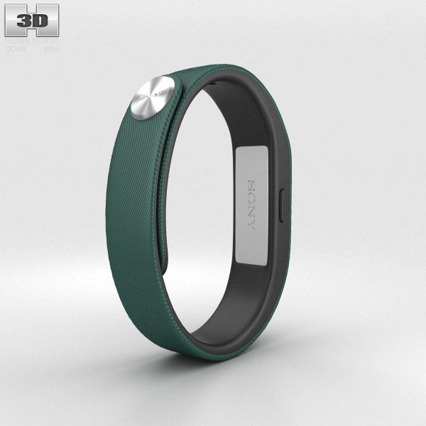 Sony Smart Band SWR10 Green 3D model