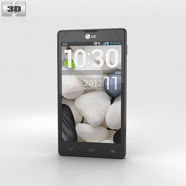 LG Optimus G E970 Black 3D model