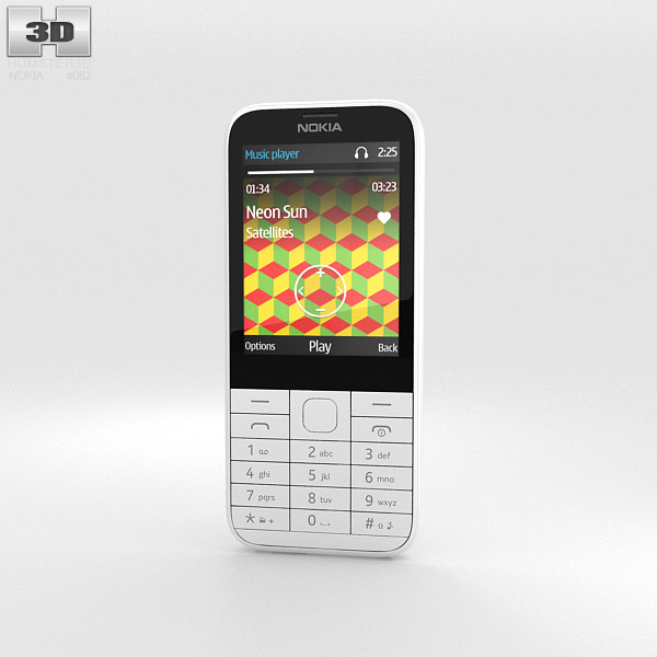 Nokia 225 White 3D model
