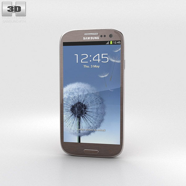 Samsung Galaxy S3 Neo Amber Brown 3Dモデル