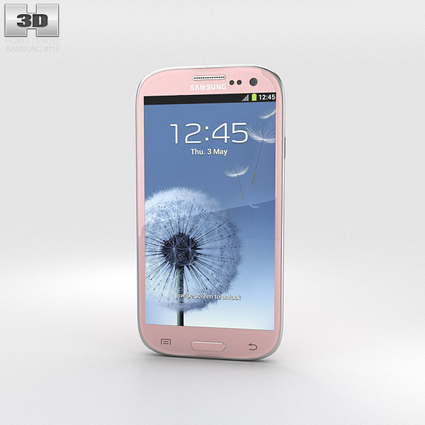 Samsung Galaxy S3 Neo Pink 3D-Modell