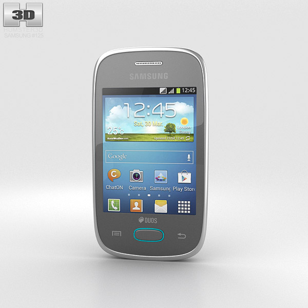 Samsung Galaxy Pocket Neo Grey 3D model