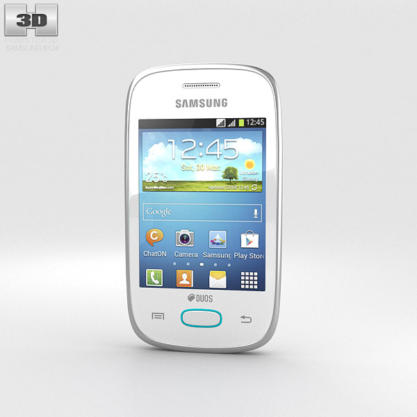 Samsung Galaxy Pocket Neo Blanc Modèle 3D