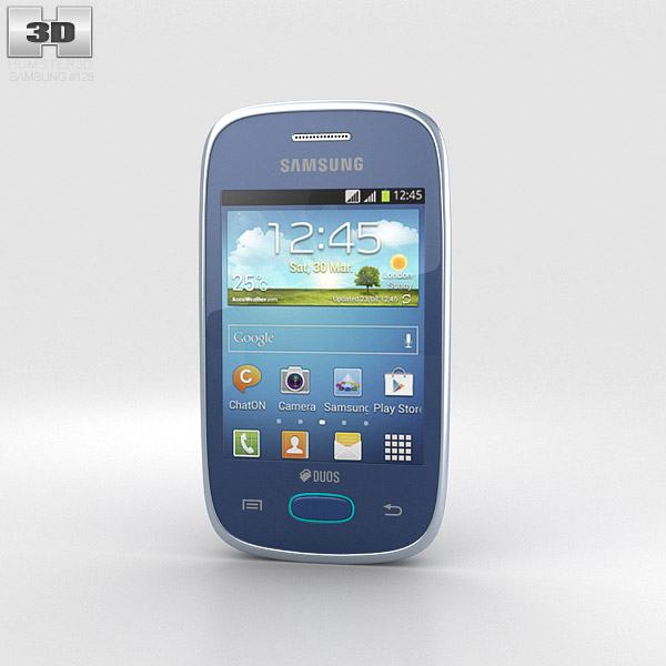 Samsung Galaxy Pocket Neo Blue 3d model