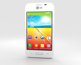 LG L40 白色的 3D模型