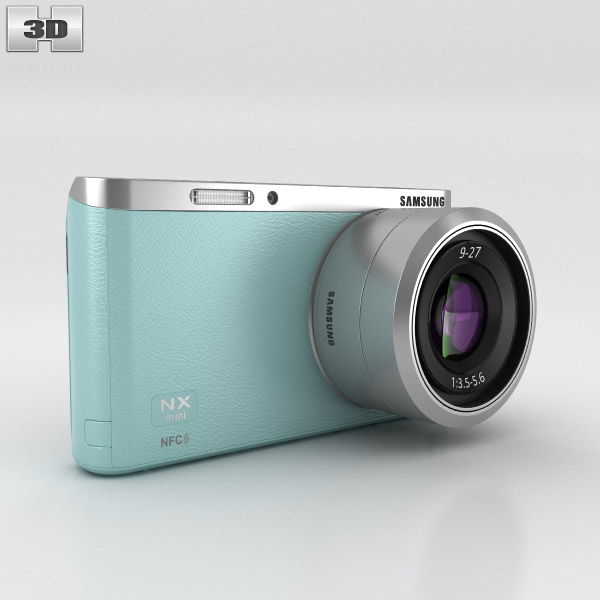 Samsung NX Mini Smart Camera Mint Green Modelo 3D