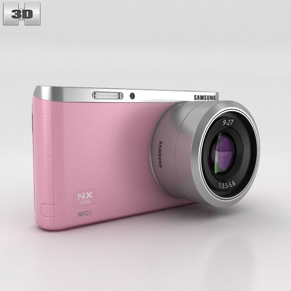 Samsung NX Mini Smart Camera Pink 3D model