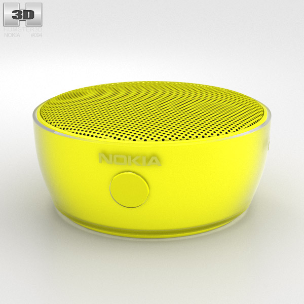 Nokia Portable Wireless Speaker MD-12 Yellow 3D model