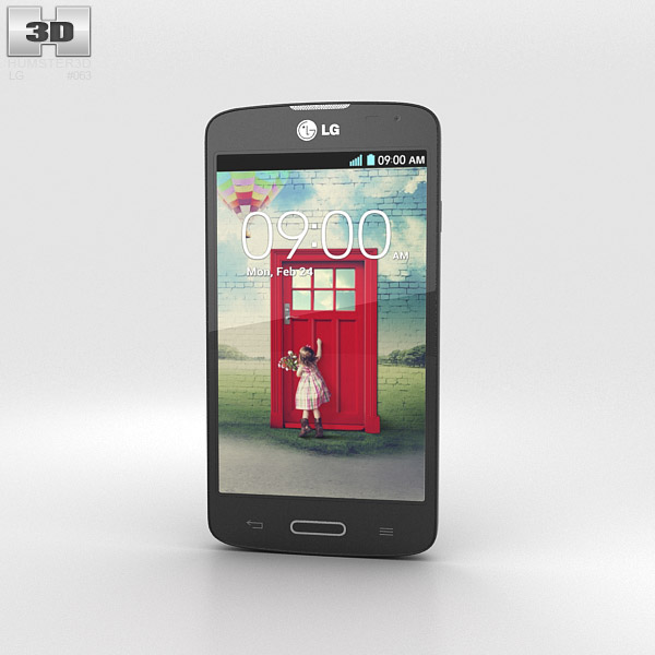 LG F70 Black 3D 모델 