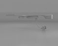 Google Glass with Mono Earbud Sky 3d model