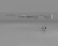 Google Glass with Mono Earbud Cotton 3d model