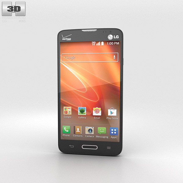 LG Optimus Exceed 2 (VS450PP) Black 3D model