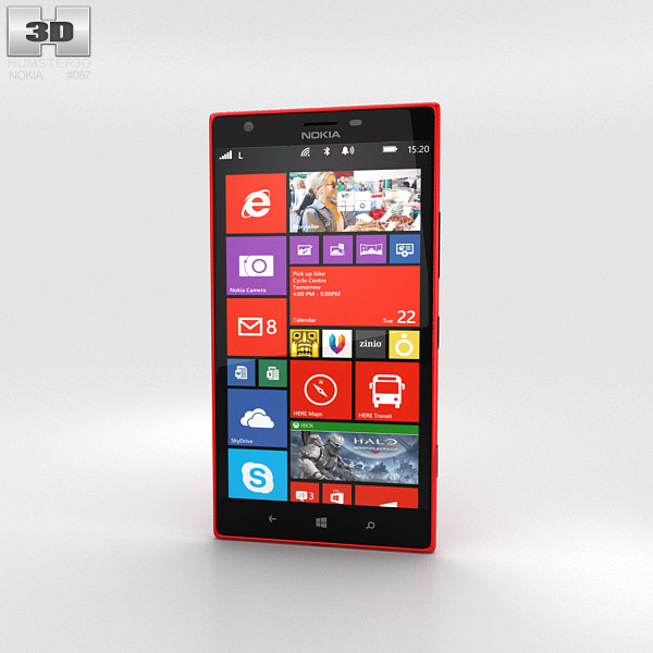 Nokia Lumia 1520 Red 3d model