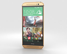 HTC One (M8) Amber Gold 3D model