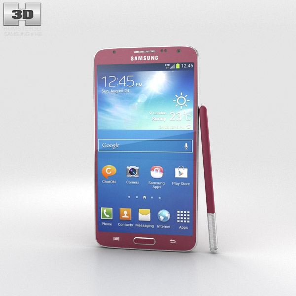 Samsung Galaxy Note 3 Neo Red 3D model