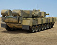 Arjun Tank Mk I 3d model back view