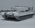 Arjun Tank Mk I 3d model wire render