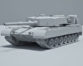 Arjun Tank Mk I 3d model clay render