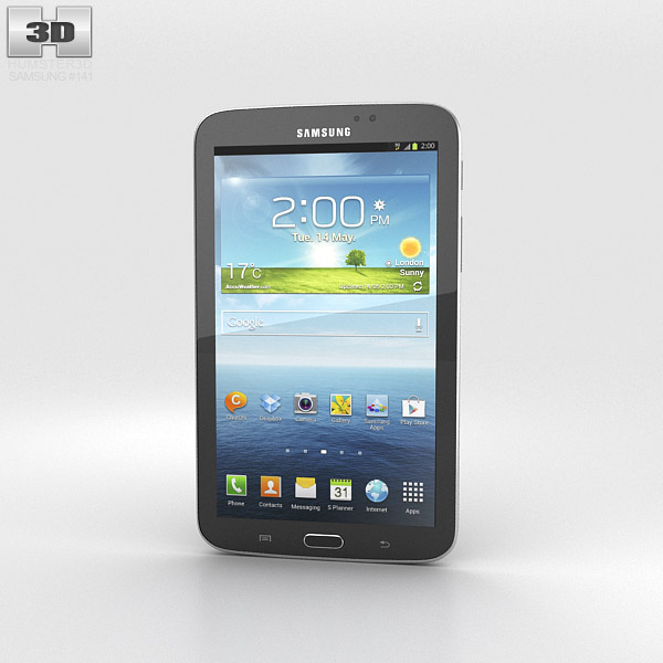 Samsung Galaxy Tab 3 7-inch Black 3D model